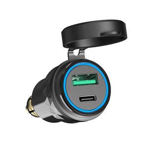 오토바이 바이크 BMW DUCATI TRIUMPH 차량용 USB 충전기 소켓 고속 30W PD QC 시거잭 어댑터 HELLA DIN 플러그 48W