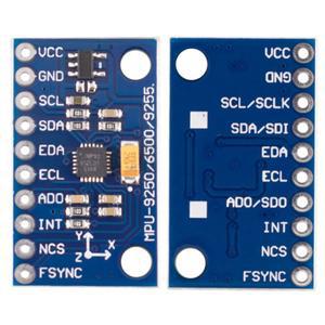 MPU-9250 모듈 3 축 자이로스코프 가속 자기장 3-5V IIC SPI 통신 프로토콜