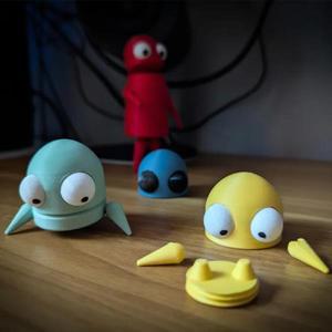 R.E.P.O 로봇 괴물 열쇠 고리 3D 인쇄 게임 주변 그림 교수형 펜던트 배낭 커플 장식 어른