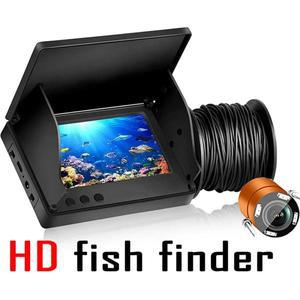 어군 탐지기 LCD 디스플레이 수중 220 ° 낚시 카메라 방수 IPS 1080P 9 시간 지구력 야간 투시경 15 m 30m