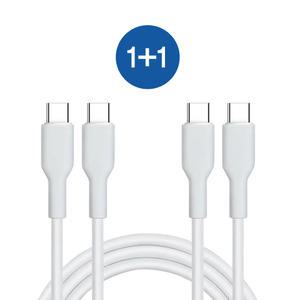 1+1 갤럭시 C to C타입케이블 60W 1.2m,2m 초고속 충전케이블 삼성호환 리와트 KC-1312