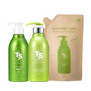 [도착보장] 뉴프리미엄TS 탈모증상완화 샴푸 500g+리필 500g+프리미엄TS트리먼트 500ml