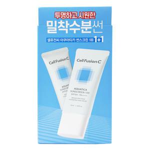 셀퓨전씨 아쿠아티카 썬스크린100 더블기획 35ml x2개 SPF50+
