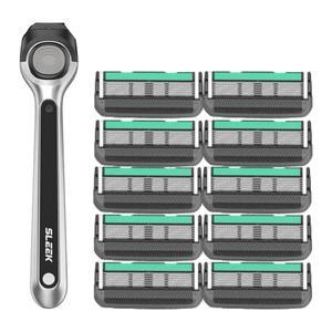 도루코 슬릭엣지 면도기 핸들 1개 + 면도날 10개 면도기 면도날세트 gi