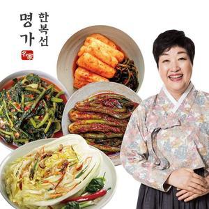 한복선 명가 별미김치 4종(총각김치 2kg+백김치 2kg+열무김치 1kg+갓김치 1kg)
