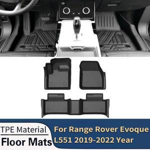 레인지 로버 Evoque L551 - L538 2011- 자동차 바닥 매트 전천후 TPE 발 매트 무취 패드 트레이 액세서리