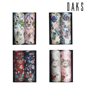 [롯데백화점]닥스 면실크 린넨 손수건 2매세트 5종 택 1