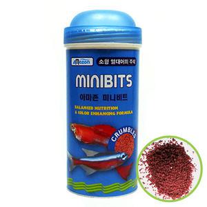 아마존 미니비트(중)250ml 치어 구피사료 물고기먹이 어린물고기 전용사료