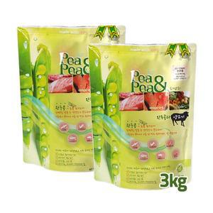 [기타]피엔피 수제사료 완두콩과 양고기 3kg x 2개
