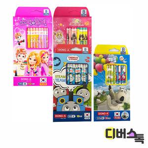 [디버스톡] 동아 캐릭터 연필 / B(진한심) / 10자루