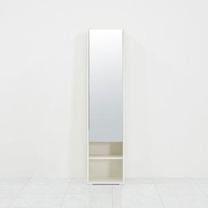 보노 전신거울 수납장 오픈형 400 아이보리
