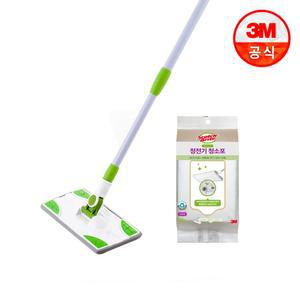 베이직 막대걸레+베이직 정전기 청소포 표준형 50매