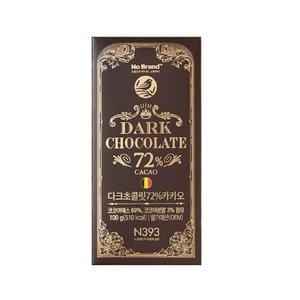 노 브랜드 다크 초콜릿 72% 100g 맛있는 간식