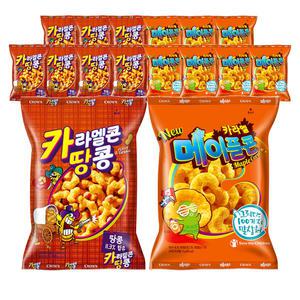 크라운 카라멜콘땅콩, 72g, 8개 + 메이플콘, 74g, 8개