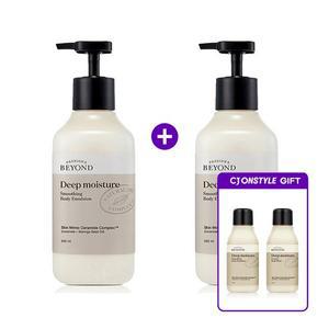 [1+1]  딥모이스처 스무딩 바디에멀전 500ml 기획 +  토탈 리커버리 바디에멀전  바디워시 각 60ml)
