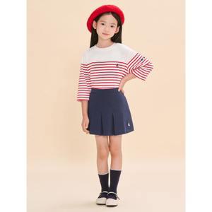 [BEANPOLE KIDS] 마린 스트라이프 7부 여아 상하 세트  레드 (BI4741G036)