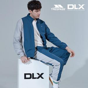 트레스패스 DLX 남성 컬러 배색 경량 트랙수트 2종세트 틸그린