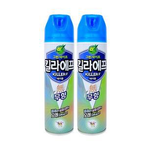 그린세이프 킬라에프 에어졸 무향 -2개 파리모기살충제 에프킬라 벌레퇴치제