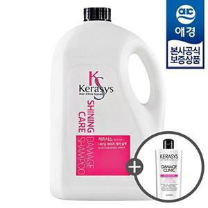 [애경][시크릿] 케라시스 샤이닝 샴푸/린스 4L x1개 +펌프증정 +샴푸180ml 증정