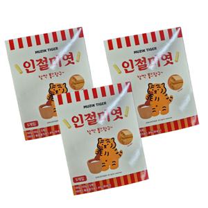 무직타이거 인절미엿 150g x 3팩 1팩당5개입 국내산 볶음땅콩가루 함유