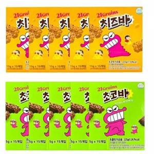[셀러허브 패션][JHQSW322_52II]치즈바5곽+초코바5곽 21곡짱구바 21곡바 2