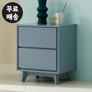 레체 2단 서랍장 협탁 침대옆 수납장 선반(500/그레이)