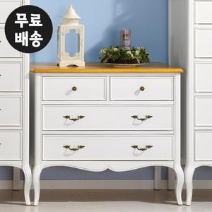 말리 원목 엔틱 3단 서랍장 인테리어 수납 삼단(900)