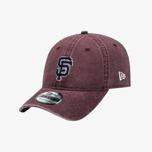뉴에라 940UNST MLB 샌프란시스코 자이언츠 피그먼트 워싱 언스트럭쳐 볼캡 버건디 14561825