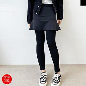 [셀러허브 패션][JHQRMTHO_4B]SUU8050 융 밍크퍼네오프렌후레아치마레깅