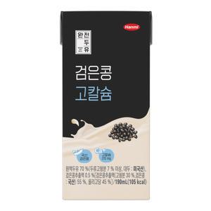 한미 검은콩 고칼슘 두유 190mlx20팩x3박스 완전두유