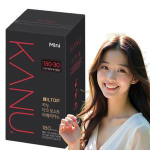 카누 미니 다크 아메리카노 180T 깊고 진한 프리미엄 원두 블렌드 부드러운 바디감 인스턴트 커피
