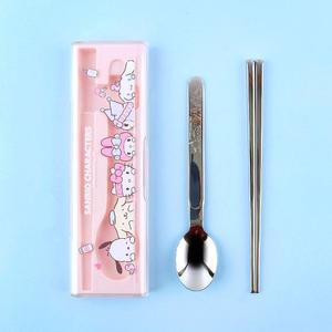 산리오 큐티 수저 케이스세트-패밀리