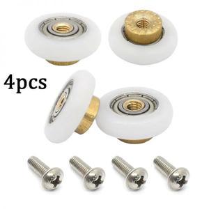 미닫이문롤러 슬라이딩 도어 샤워 문짝 롤러 도르래 욕실 유리 휠 20mm-27mm 4개