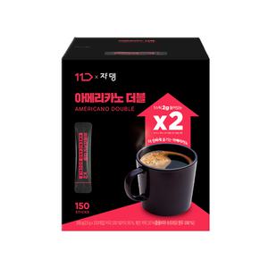 [11번가 단독] 쟈뎅 아메리카노 더블 2g, 150P