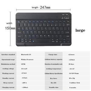 삼성 갤럭시 탭 A 10.1 2019 T510 T515 용 케이스, 블랙 PU 가죽 보호 스탠드 커버, 무선 블루투스 키보드,