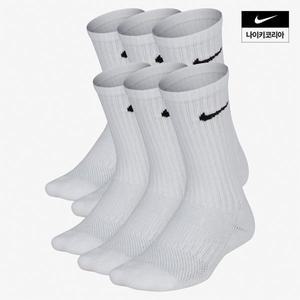 나이키 NIKE 에브리데이 키즈 아동 쿠션 크루 삭스 양말 6켤레 SX6910 100