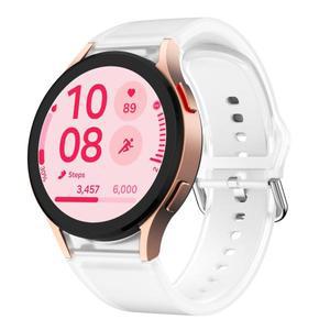 삼성호환 갤럭시 워치 FE 40mm 풀 케이스 용 스트랩 7 44mm 밴드 여름 투명 흰색 팔찌
