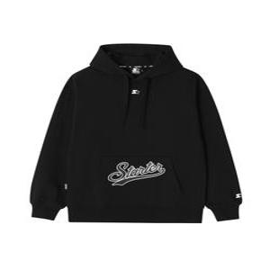 [스타터 블랙라벨] 웨이브 로고 헤비 스웨트 후디 (블랙) SA251IHD06_BLK