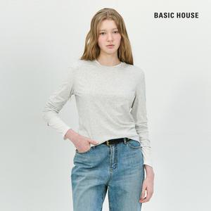 [2PACK] 베이직하우스 여성 레귤러핏 크루넥 긴팔티 LZTS3215S2