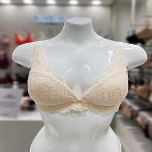[바바라] ABR4934 크림 레이스 노와이어 브라