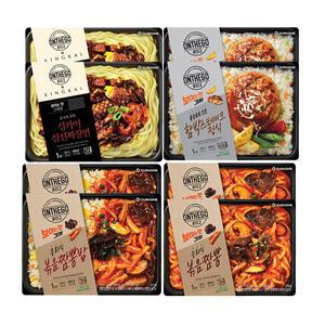 아워홈 온더고 중화식 볶음짬뽕밥 300g+싱카이 짜장면 300g+함박스테이크정식 290g+중화식 볶음짬뽕 330g 각2개 (총 8개 )