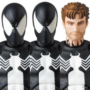 재고 있음 Mafex 블랙 스파이더 맨 액션 피규어 Pvc 이동식 컬렉션 16cm Toys 147 Venom Spiderman Peter