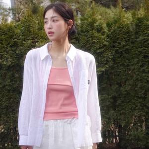 쥬크 시어 스트라이프 루즈핏 셔츠 Z252MSC104674503