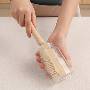 우드 손잡이 텀블러 브러쉬 5종 주방 물병 세척솔-WFGSUX0