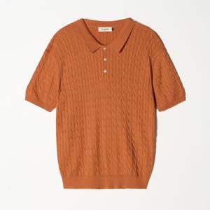 트래드클럽 남자 반팔 카라티 남성 케이블 니트 레귤러핏 꽈배기 빅사이즈 (8컬러 M - 5XL)
