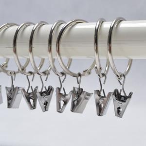 커튼 오픈형 집게링 내경 2 pcs 후크 고리 5 mm 집는링클립 악세서리 부자재 다용도 설치
