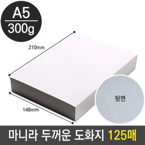 마니라 마분지 두꺼운 도화지 300g A5 미술 종이 마니라도화지