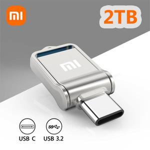 Xiaomi USB 3.2 2TB 플래시 드라이브 고속 512GB 1TB Type-C 인터페이스 휴대 전화 컴퓨터 용 듀얼 사용 메