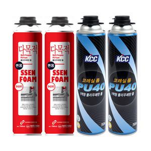 KCC우레탄폼/쎈폼/오공폼크리너/일회용/건용/단열/충진/방음재접착