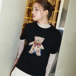 Sophia Crop TEE black